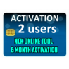 NCK Online Tool - 6 Months Activation for 2 PC Users