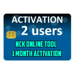 NCK Online Tool - 1 Month Activation for 2 PC Users