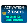 NCK Online Tool - 1 Month Activation for 2 PC Users