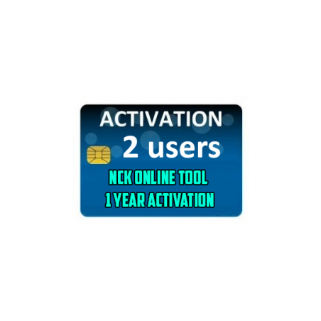 NCK Online Tool - 1 Year Activation for 2 PC Users