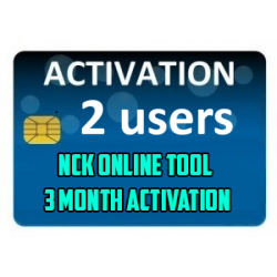 NCK Online Tool - 3 Months Activation for 2 PC Users