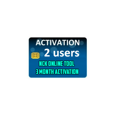 NCK Online Tool - 3 Months Activation for 2 PC Users